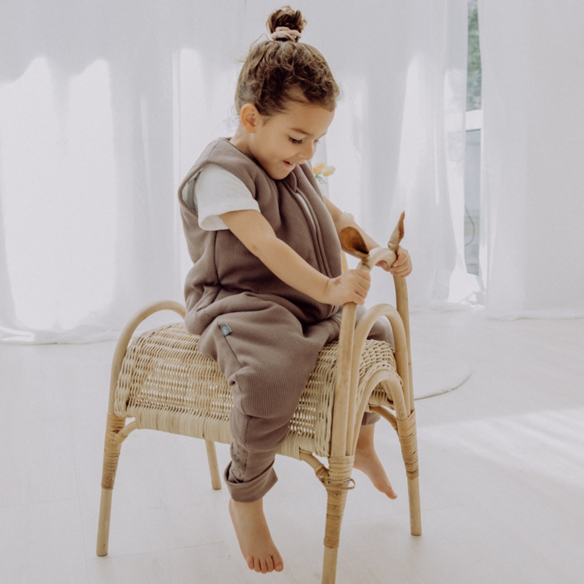 Slaapzak met voetjes en mouwen 3.5 TOG | Essential Taupe