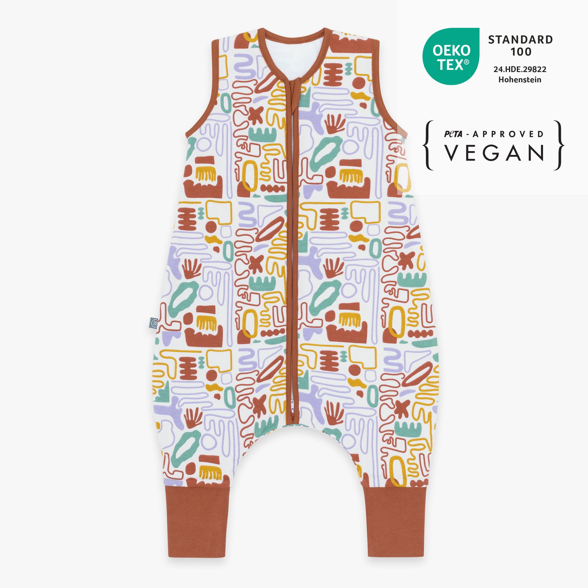 Slaapzak met voetjes 1.0 TOG | Bonte Vormen