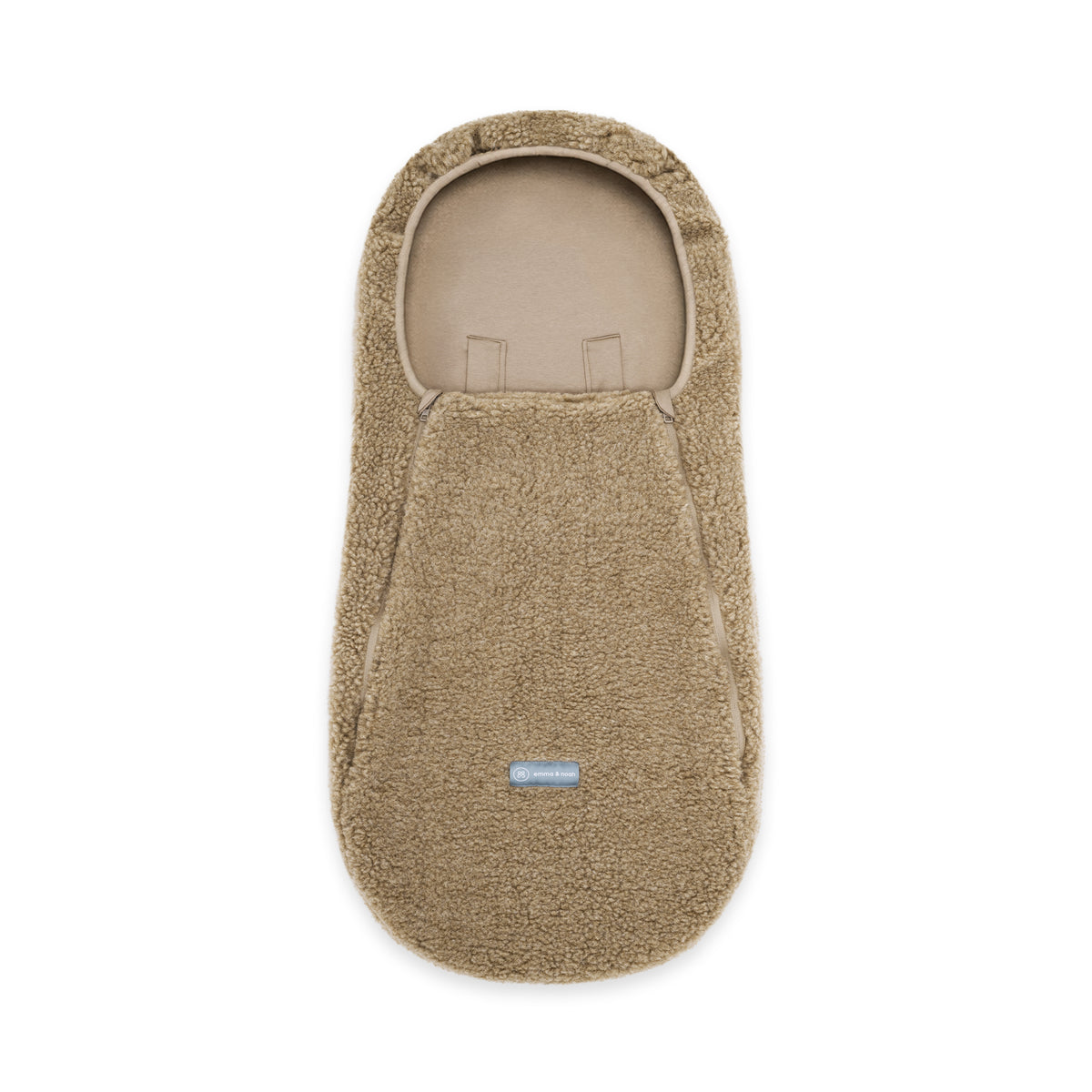 Merinowollen teddy voetenzak | Essential Taupe