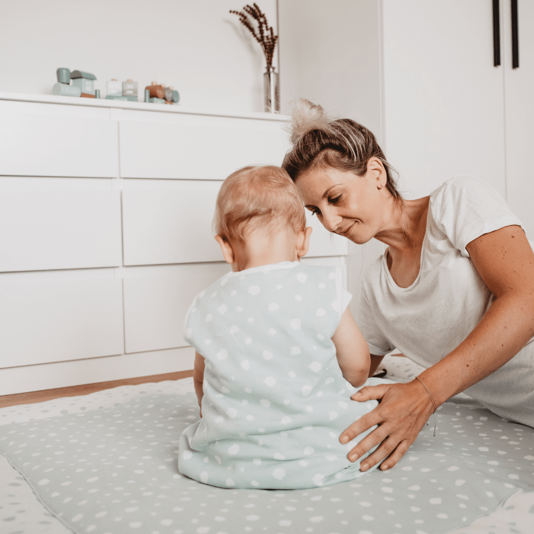 Slaapzak met voetjes 2.5 TOG | Stippen Mint