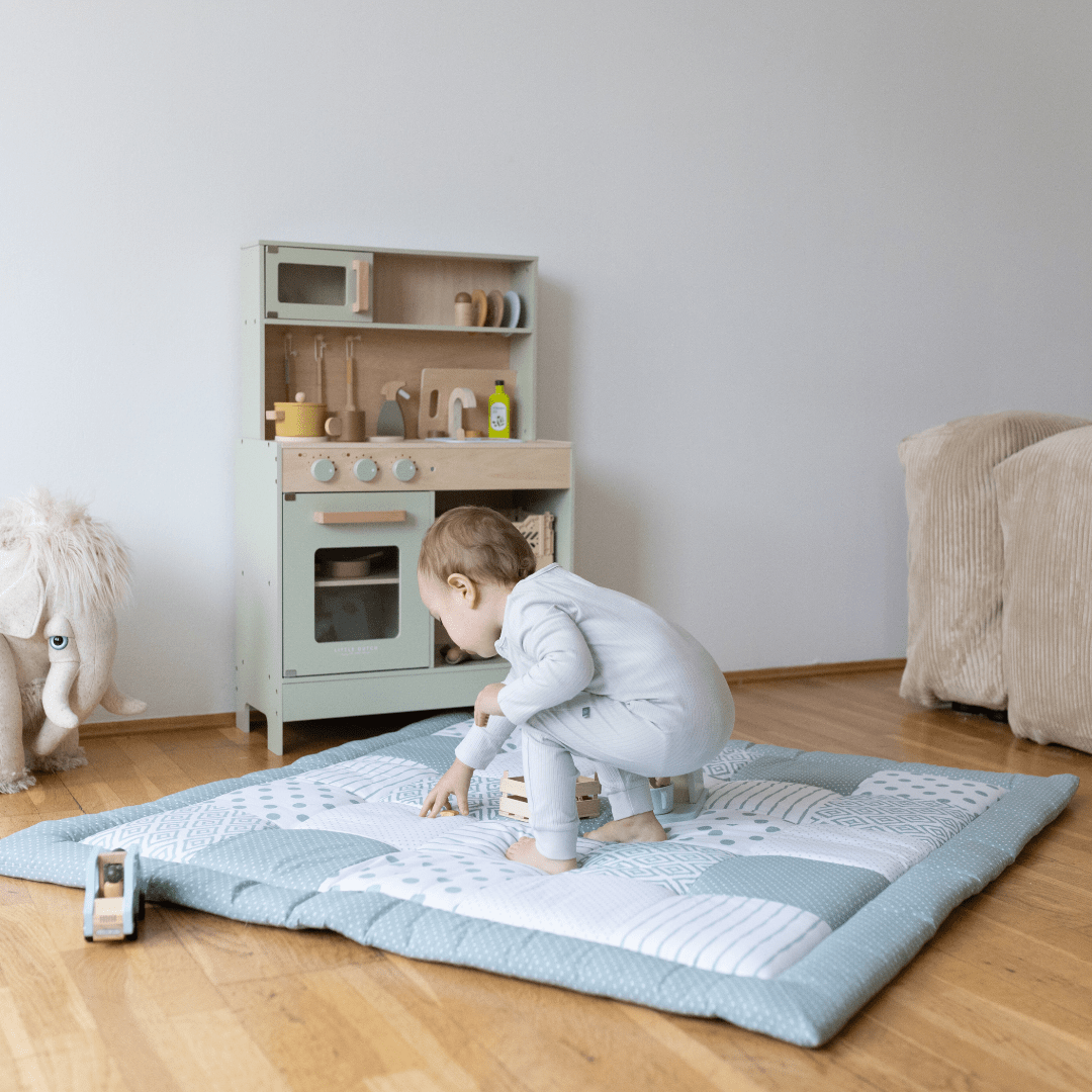 Patchwork speelkleed | Essential Mint