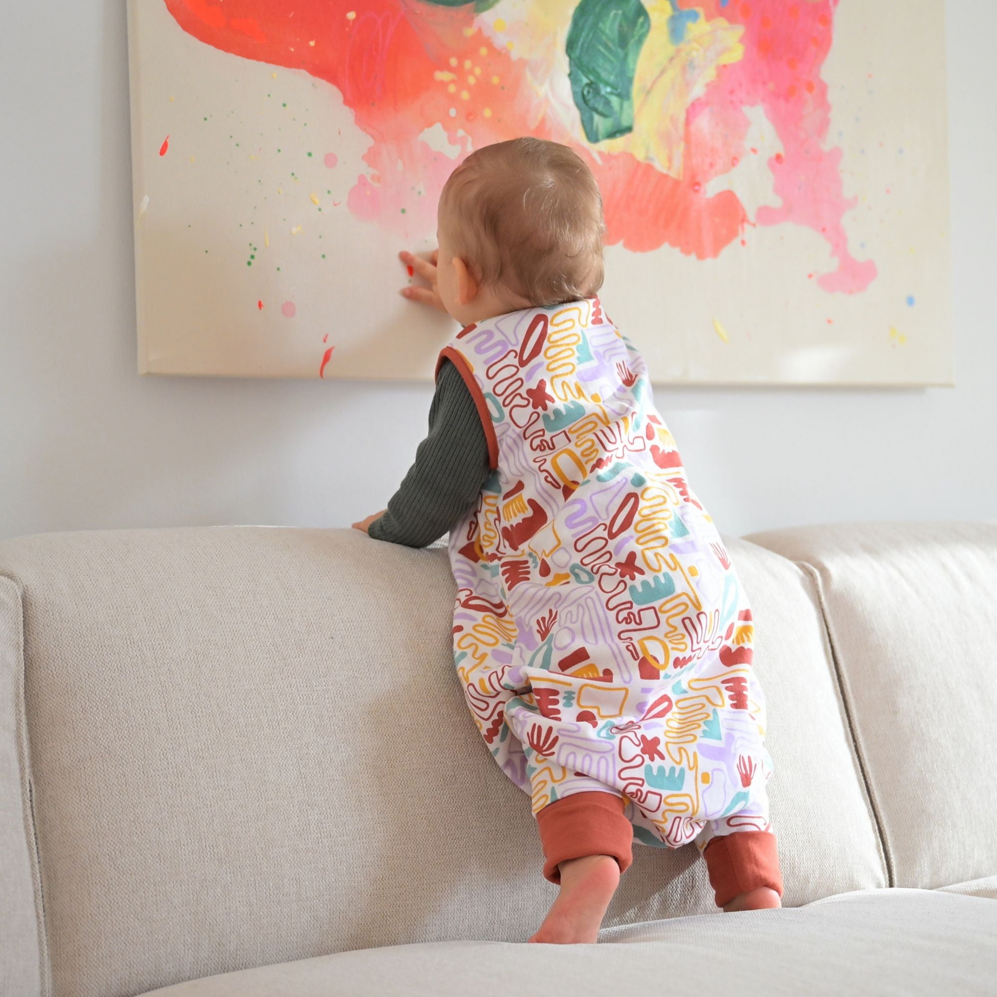 Slaapzak met voetjes 1.0 TOG | Bonte Vormen