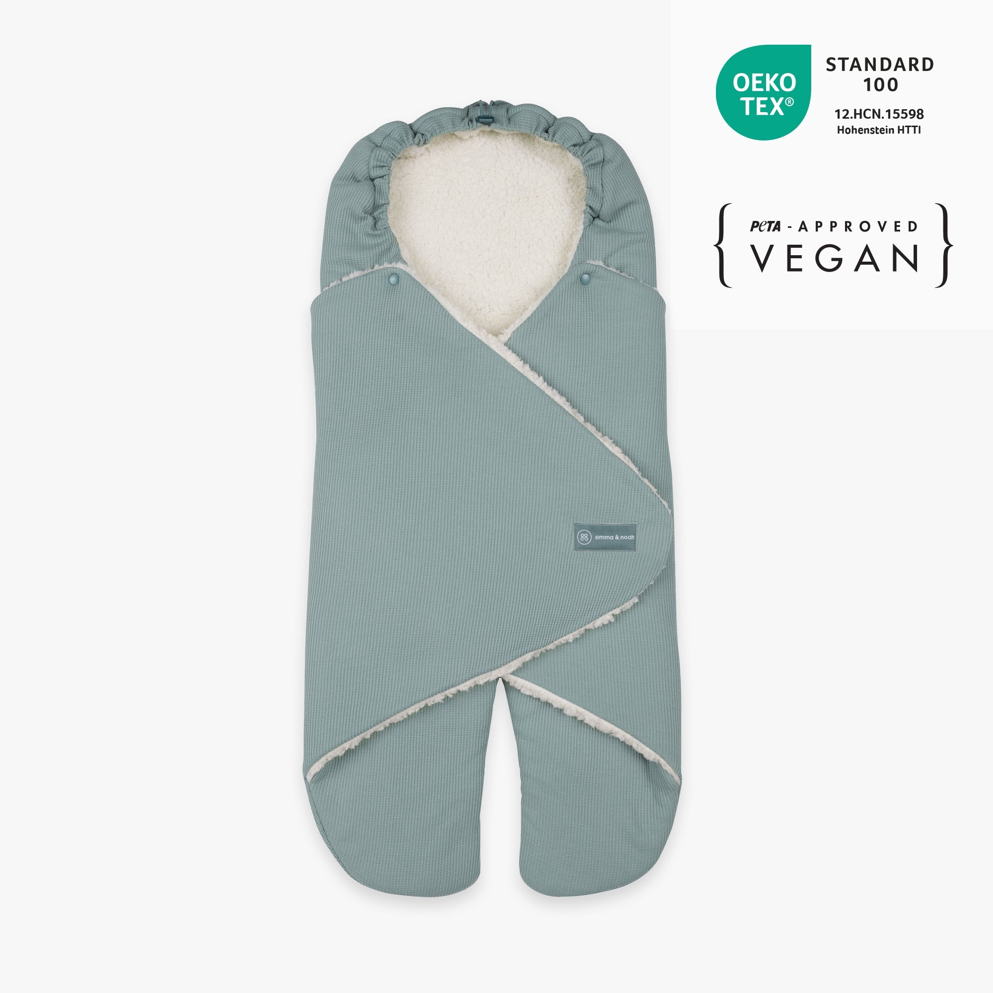 Omslagdoek met voetjes | Essential Mint