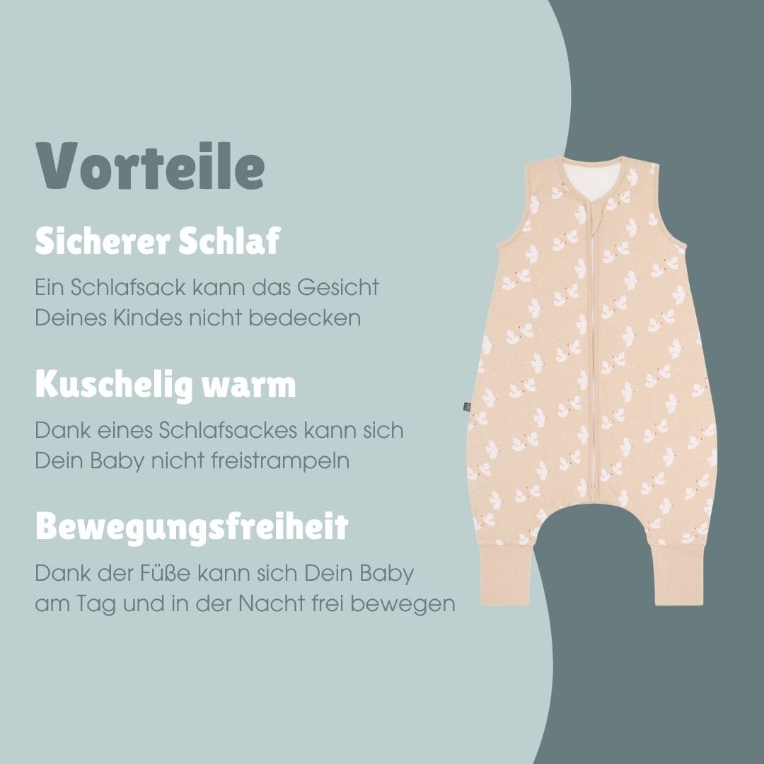 Slaapzak met voetjes 2.5 TOG | Vogel