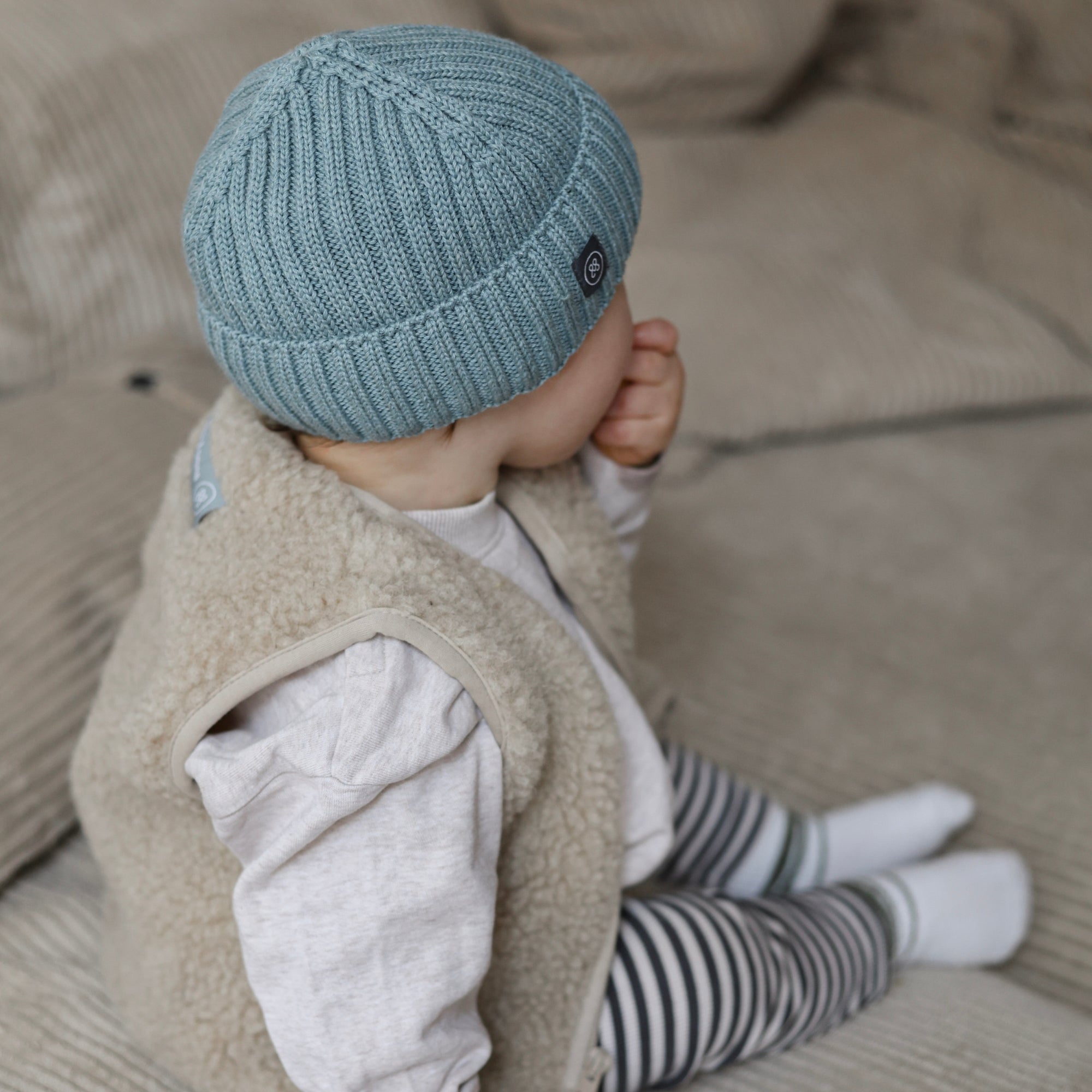 Merinowollen muts kind | Essential Mint