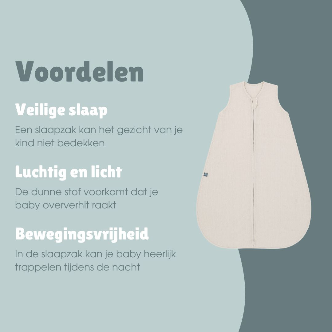 Linnen slaapzak 0.5 TOG | Essential Beige