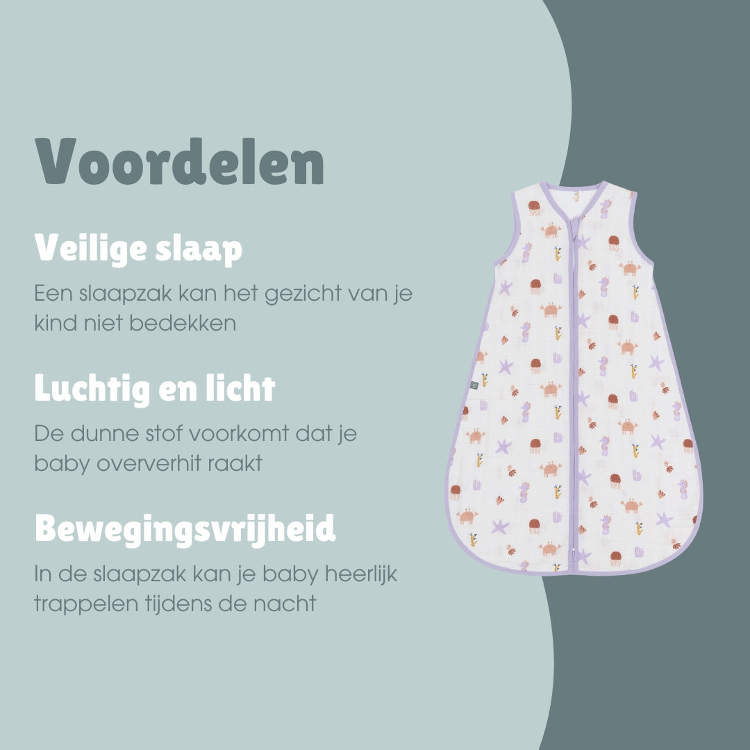 Mousseline slaapzak 0.5 TOG | Community Design Onder Water