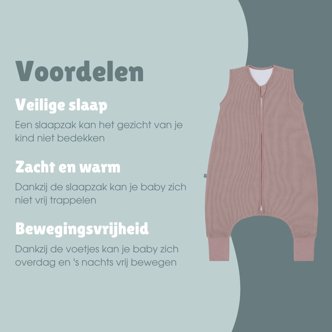 Slaapzak met voetjes 1.0 TOG | Essential Berry