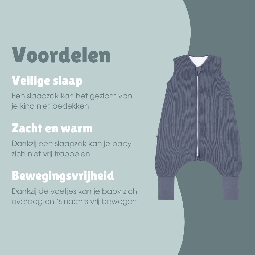 Slaapzak met omslagvoet 2.5 TOG | Essential Blauw
