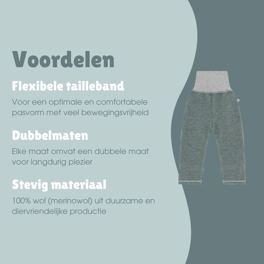 Wollen broek | Essential Mint