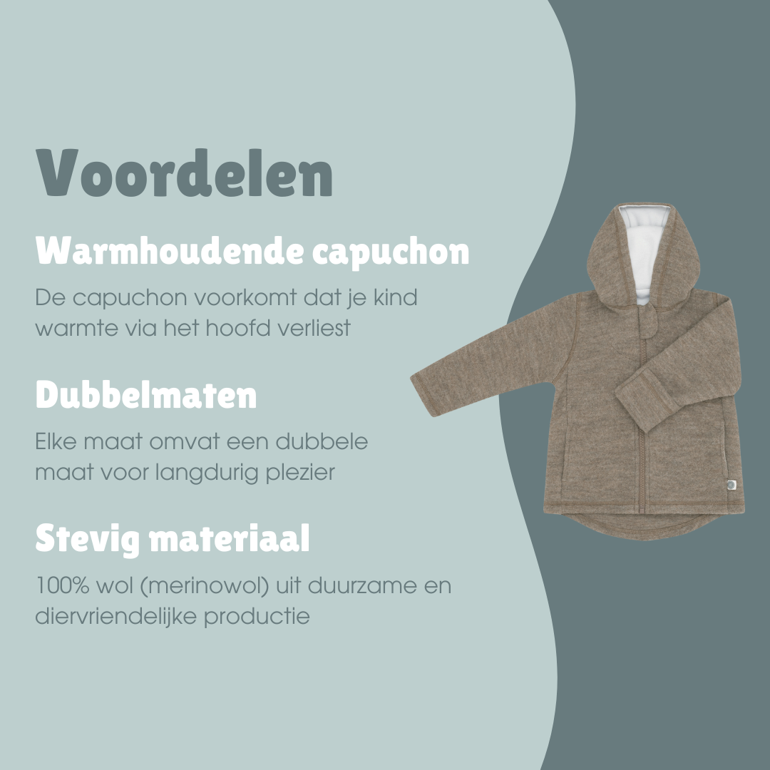 Wollen jas | Essential Beige