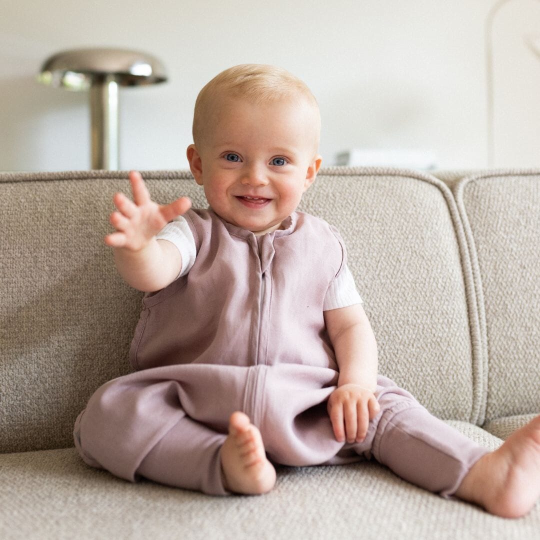 Linnen slaapzak met voetjes 0.5 TOG | Essential Berry