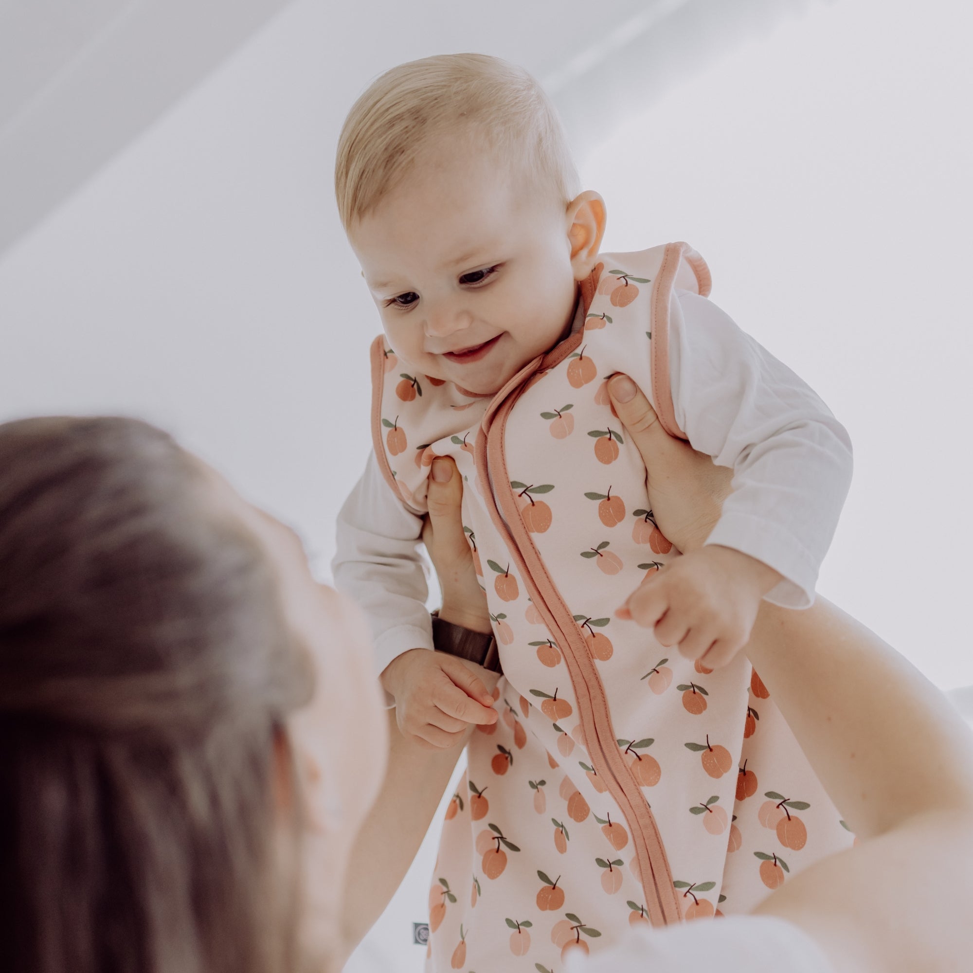 Slaapzak met voetjes 1.0 TOG | Abrikoos