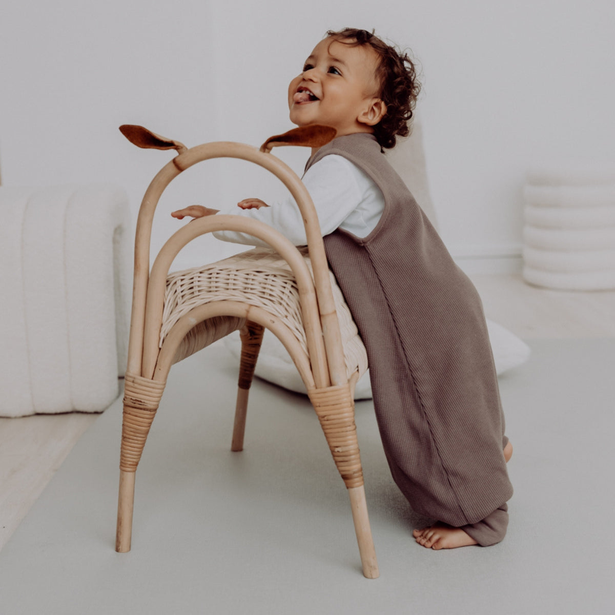 Slaapzak met voetjes 1.0 TOG | Essential Taupe