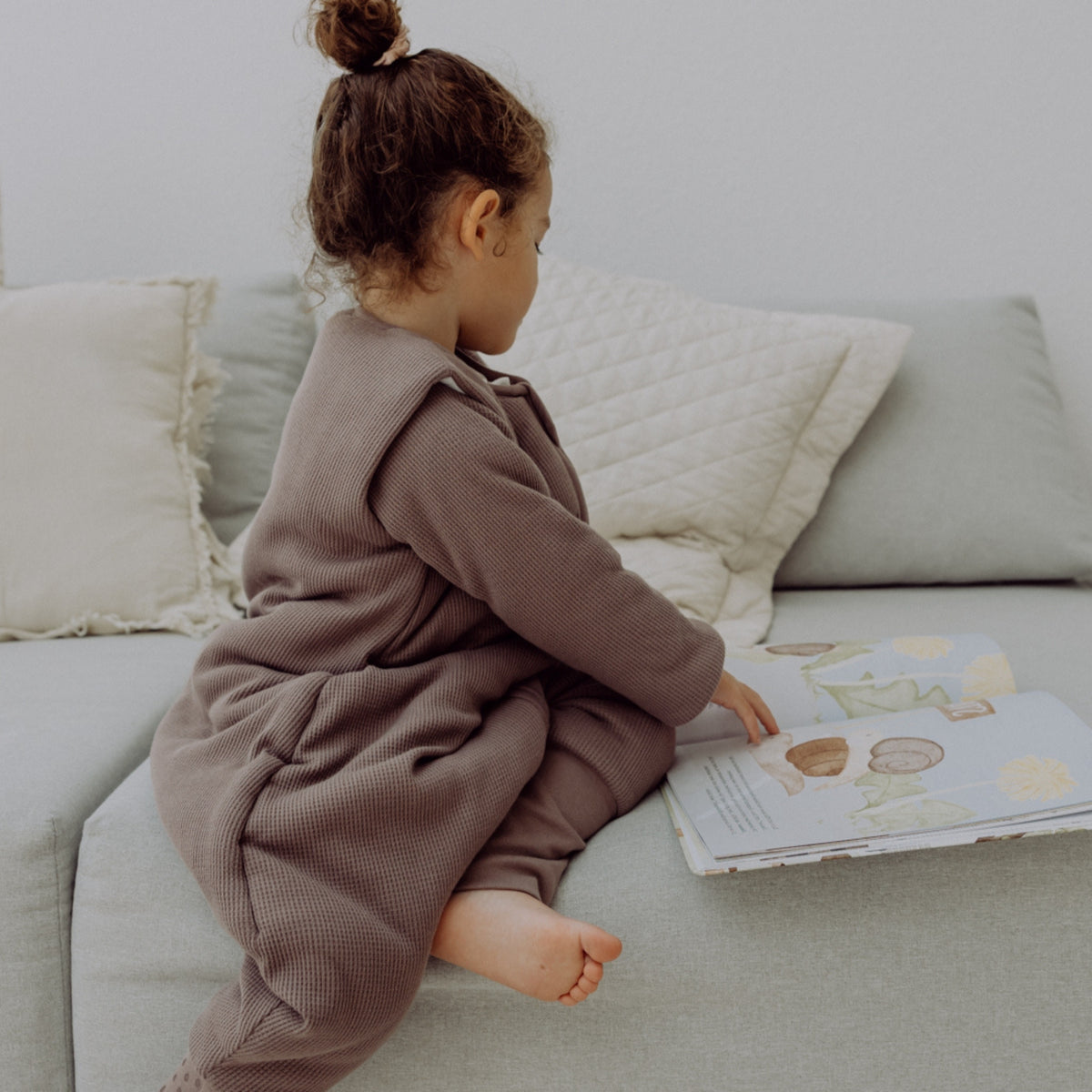 Slaapzak met voetjes en mouwen 3.5 TOG | Essential Taupe