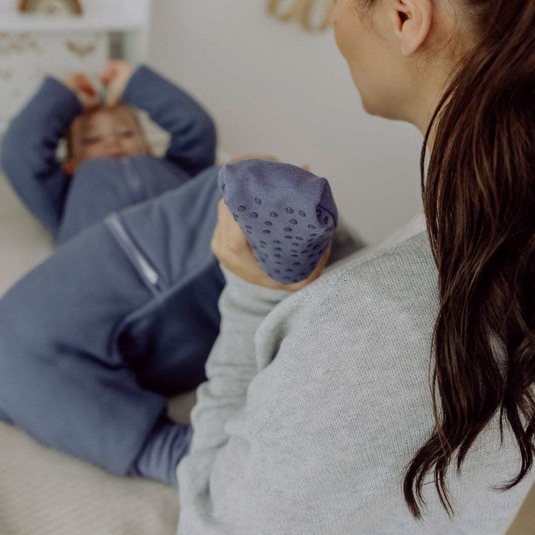 Slaapzak met voetjes en mouwen 3.5 TOG | Essential Blauw