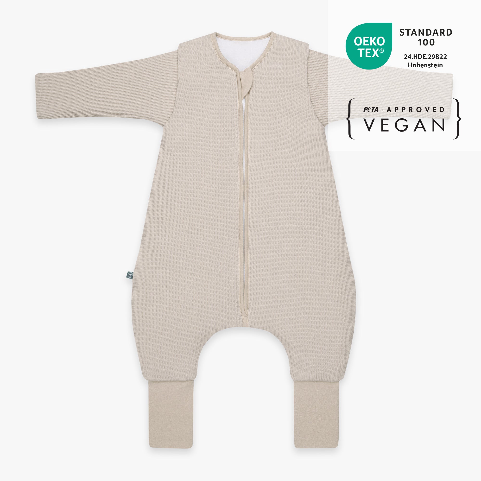 Slaapzak met voetjes en mouwen 3.5 TOG | Essential Beige