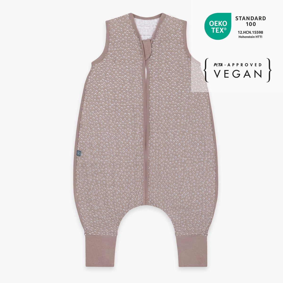 Mousseline slaapzak met voetjes 0.5 TOG | Bloemen Berry