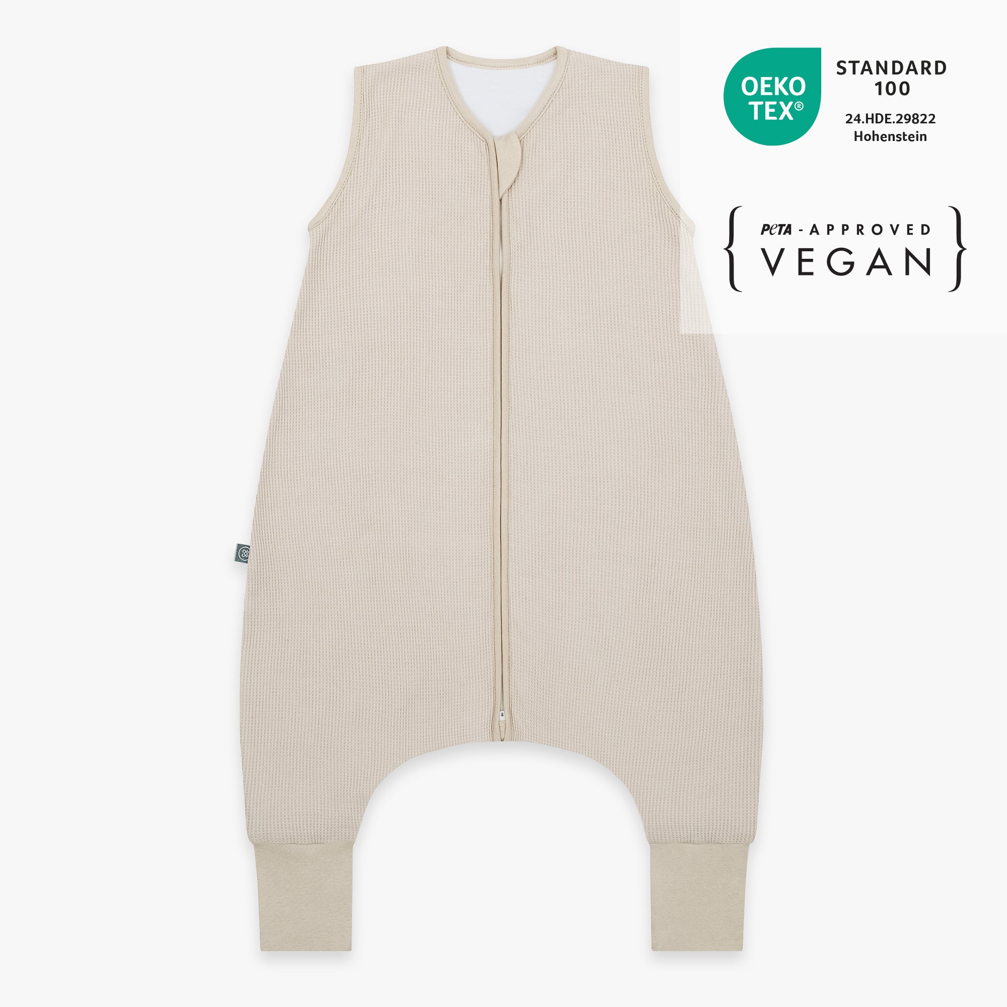 Slaapzak met voetjes 1.0 TOG | Essential Beige