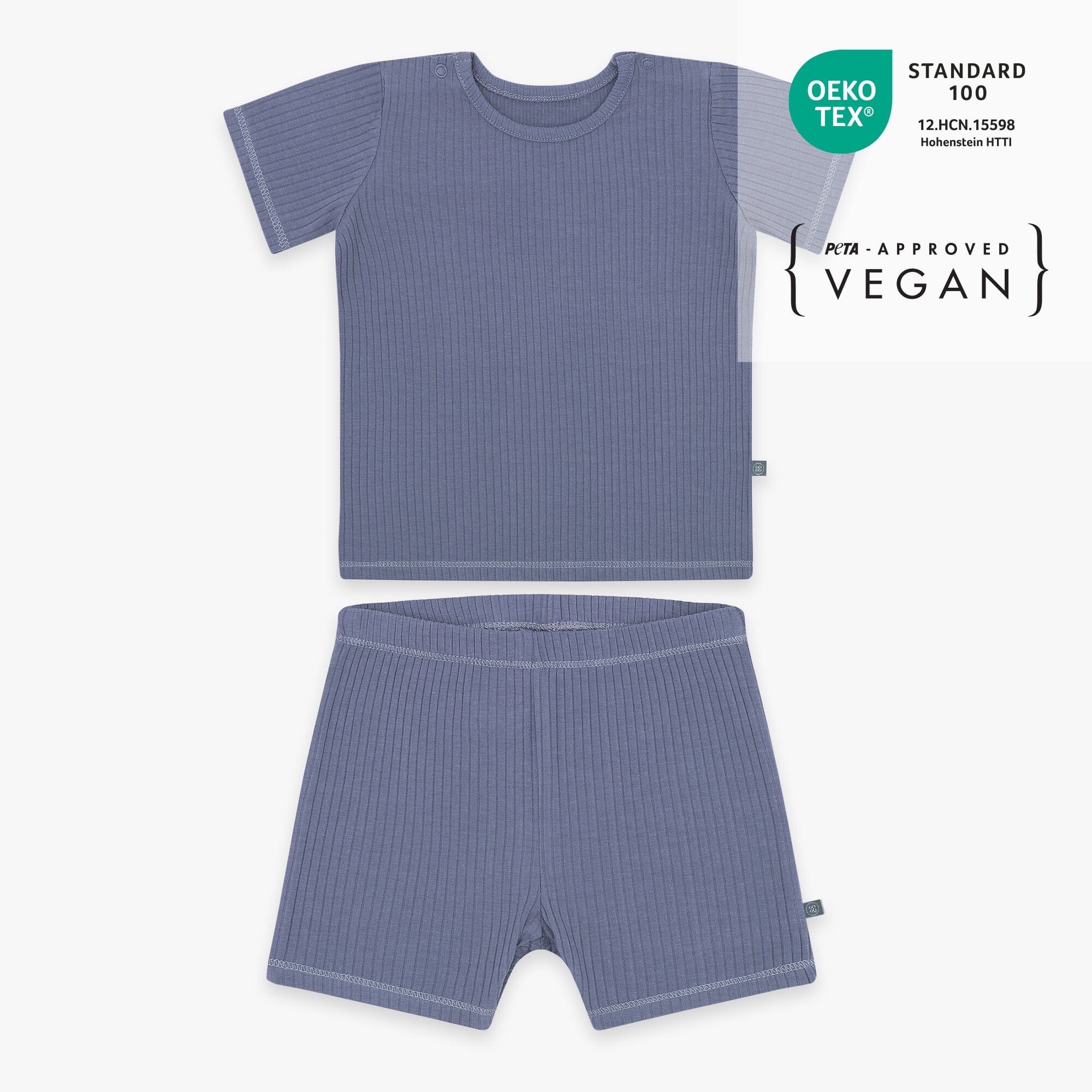 Pyjama kort 2-delig | Essential Blauw