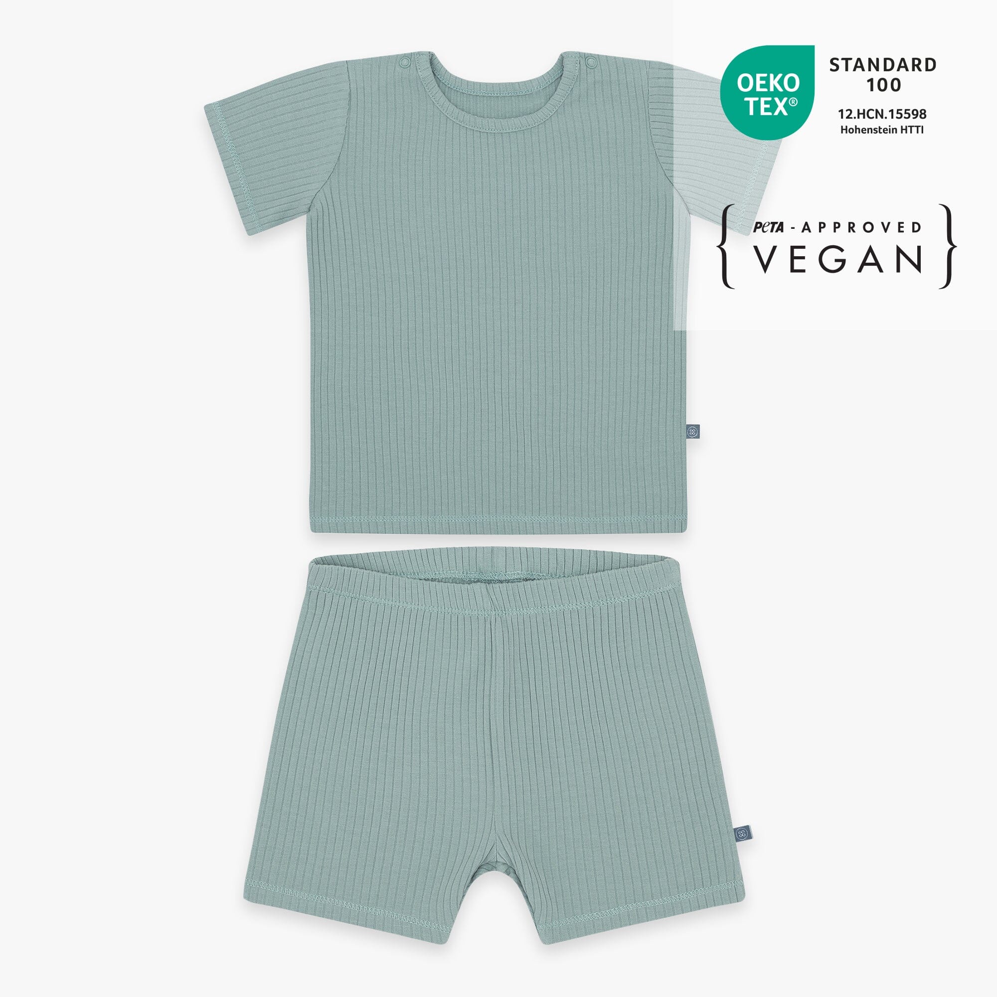 Pyjama kort 2-delig | Essential Mint