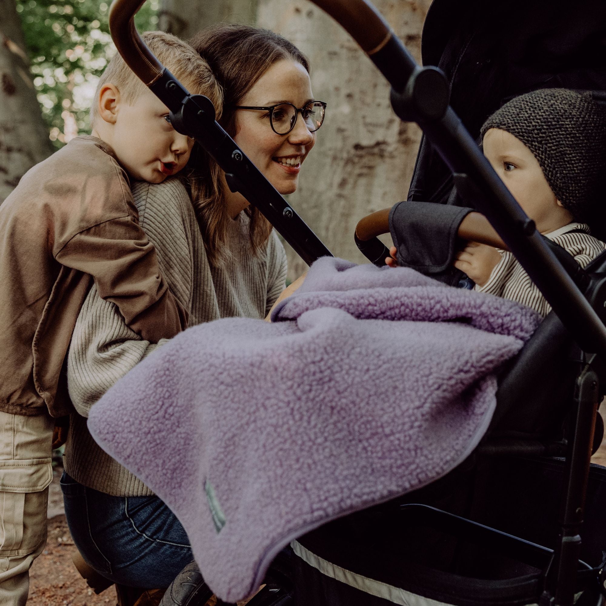 Merinowollen teddydekentje | Essential Lavendel