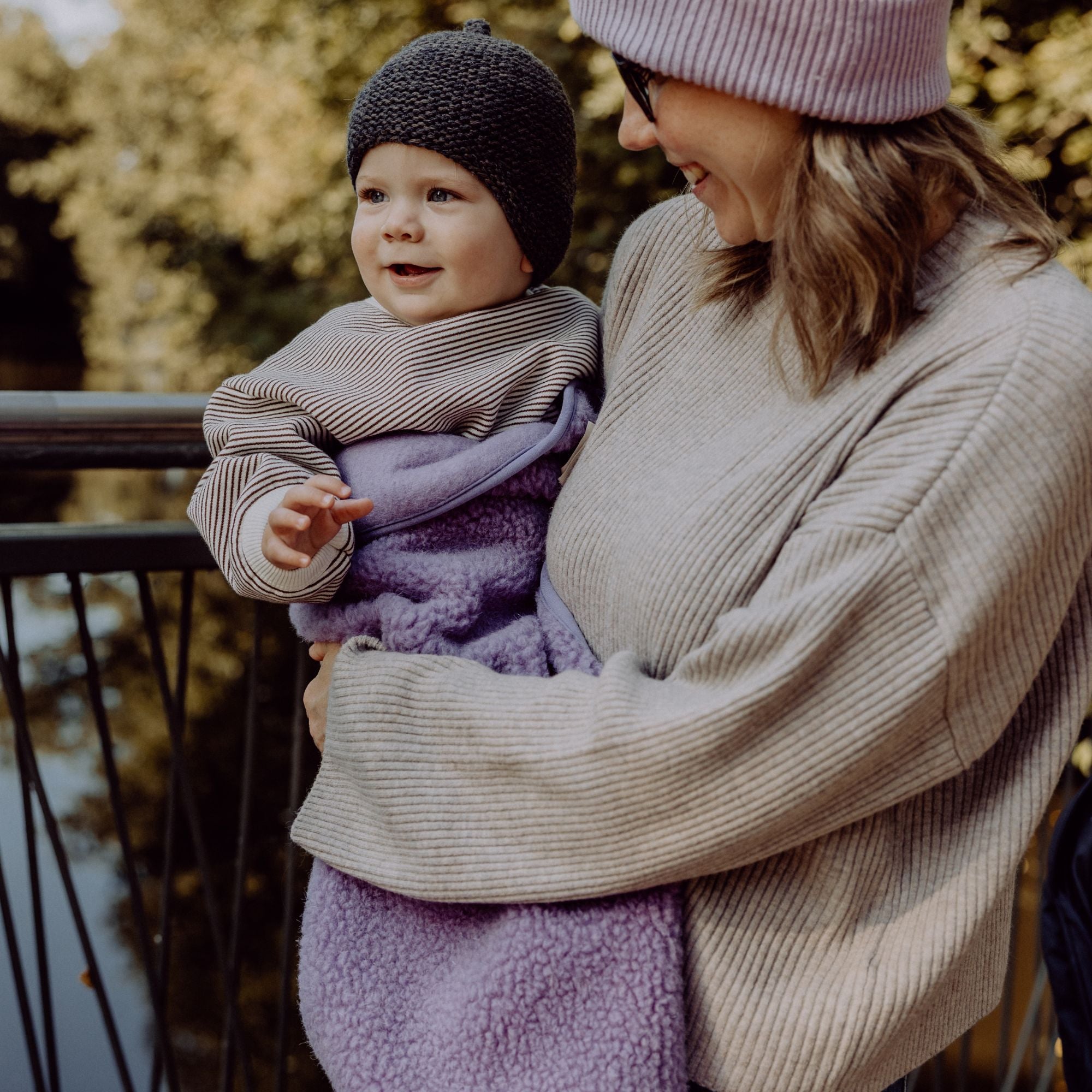 Merinowollen teddydekentje | Essential Lavendel