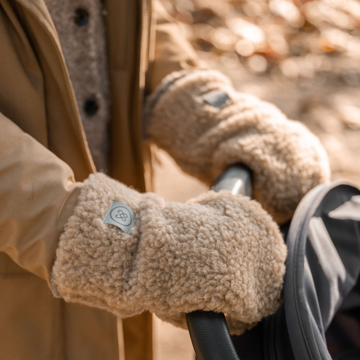 Merino kinderwagen handschoenen | Essential Taupe