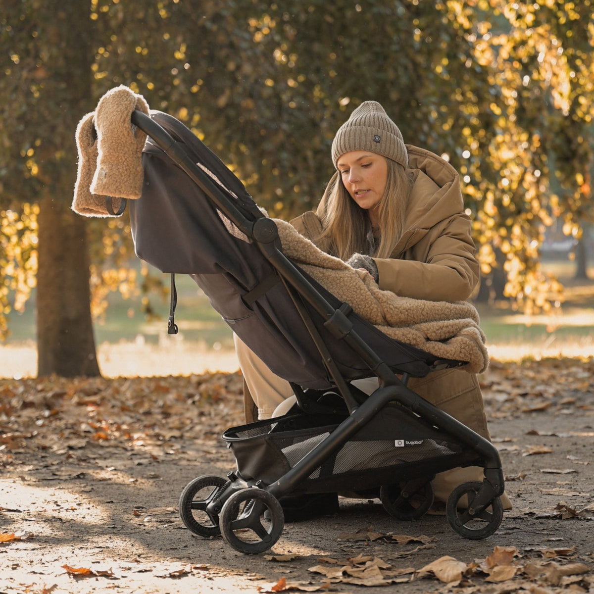 Merino kinderwagen handschoenen | Essential Taupe