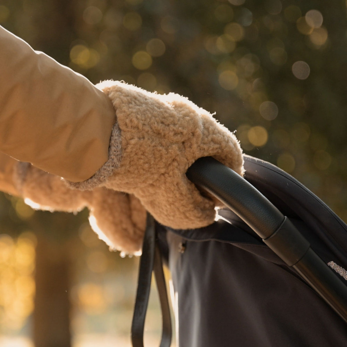 Merino kinderwagen handschoenen | Essential Taupe