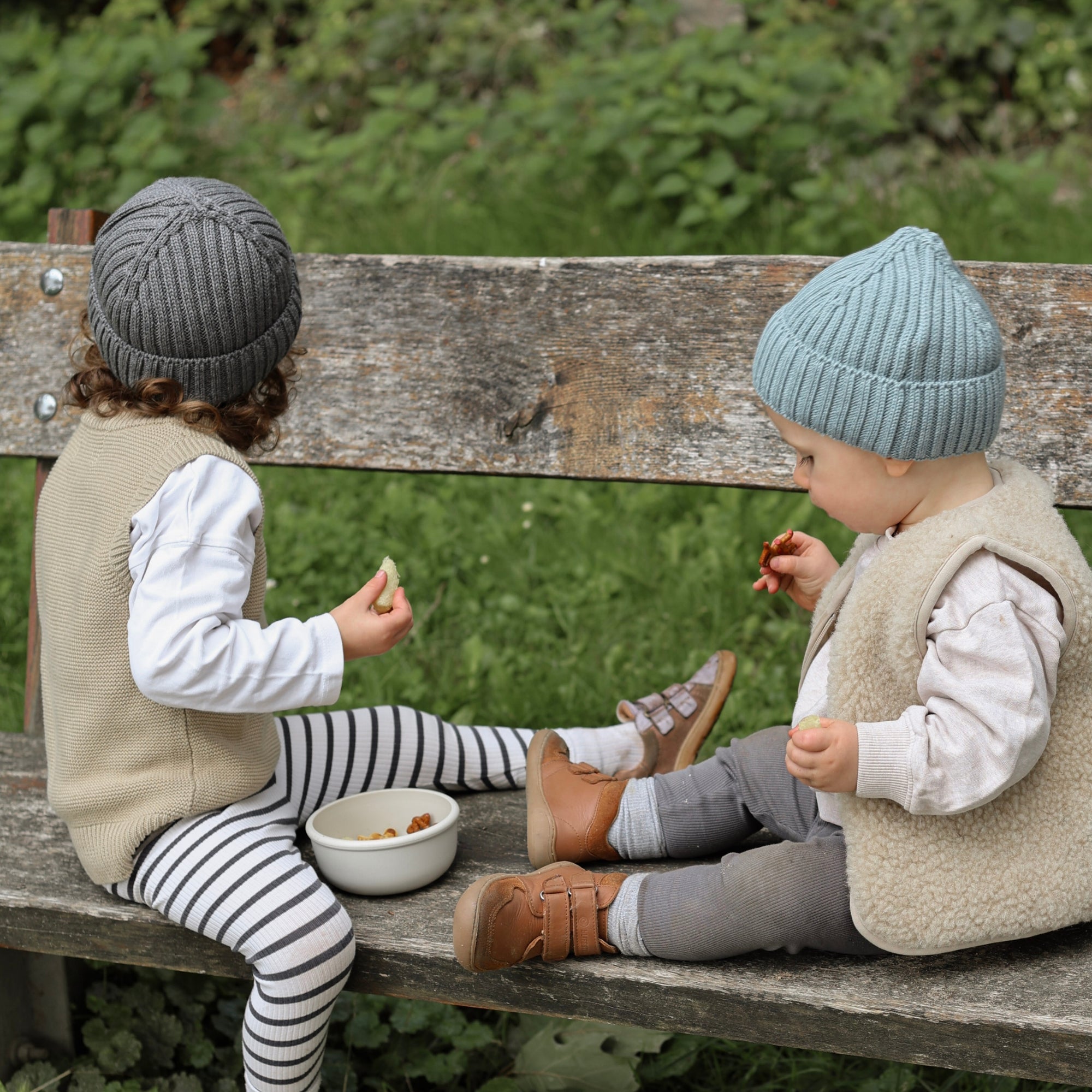 Merinowollen teddy bodywarmer | Essential Beige