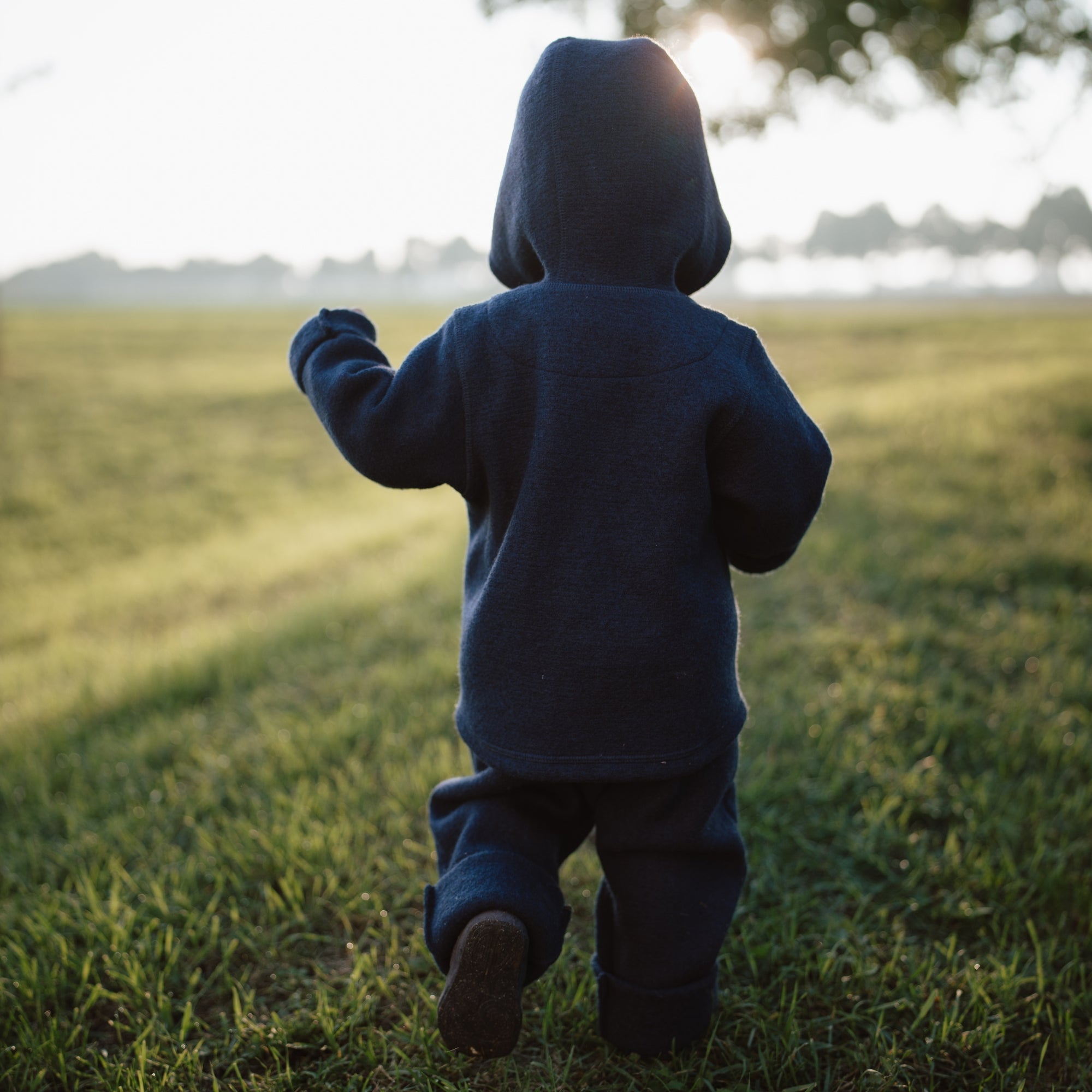 Wollen jas | Essential Blauw