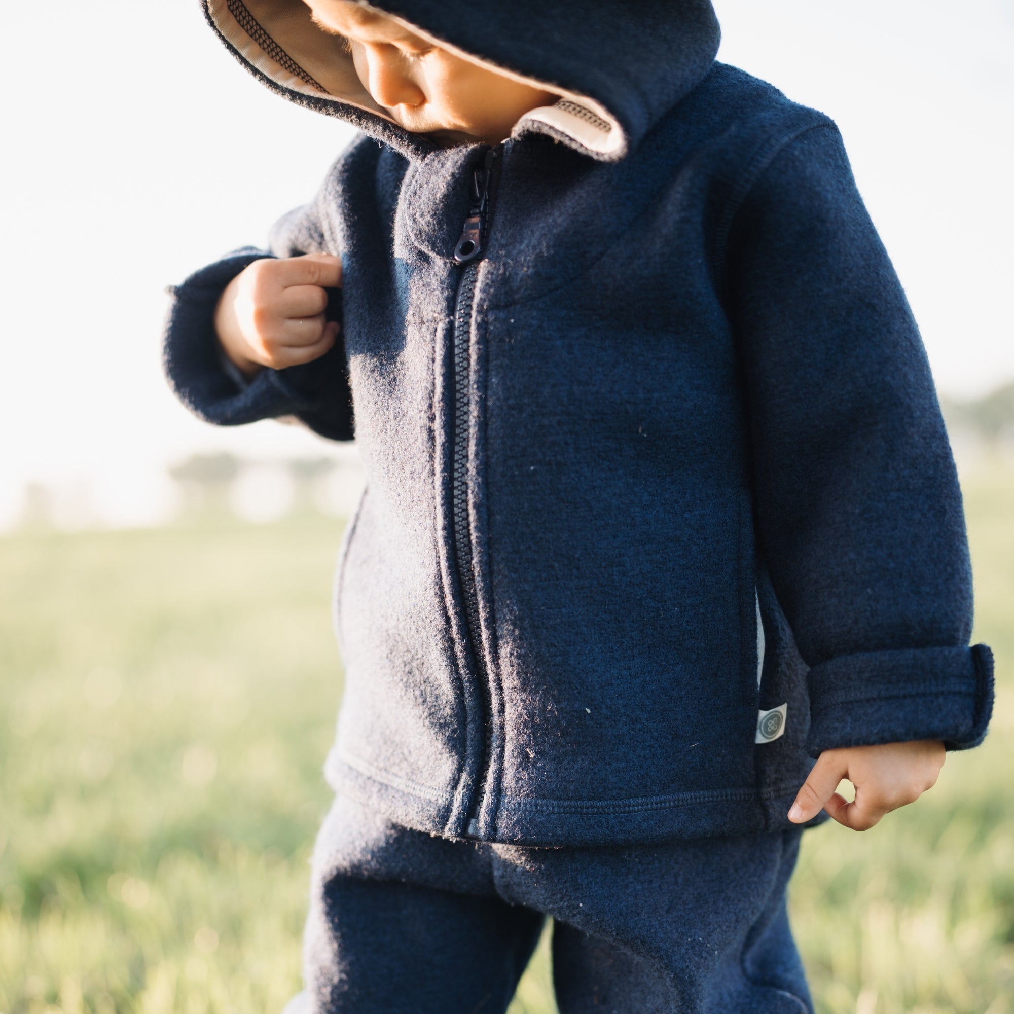 Wollen jas | Essential Blauw