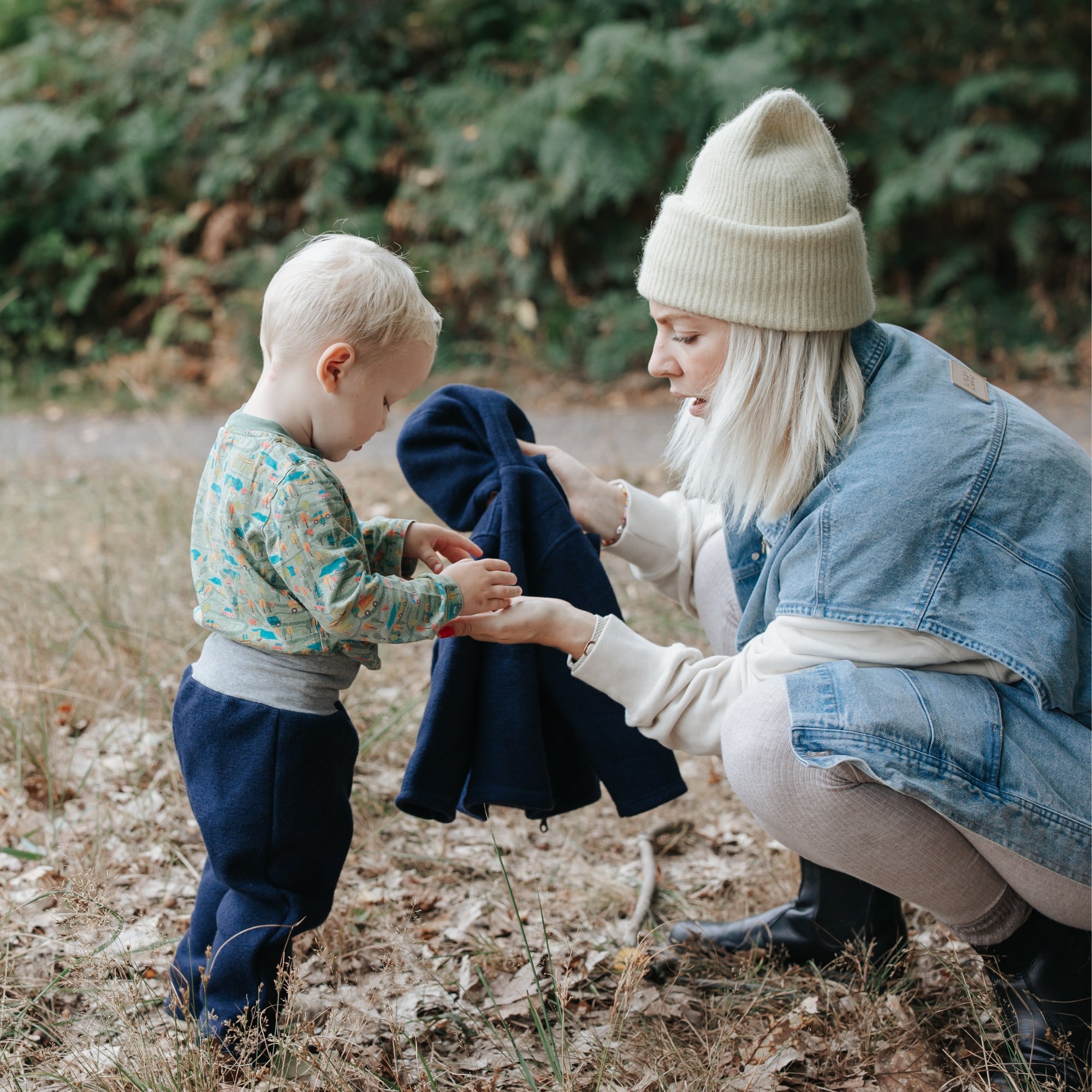 Wollen broek | Essential Blauw