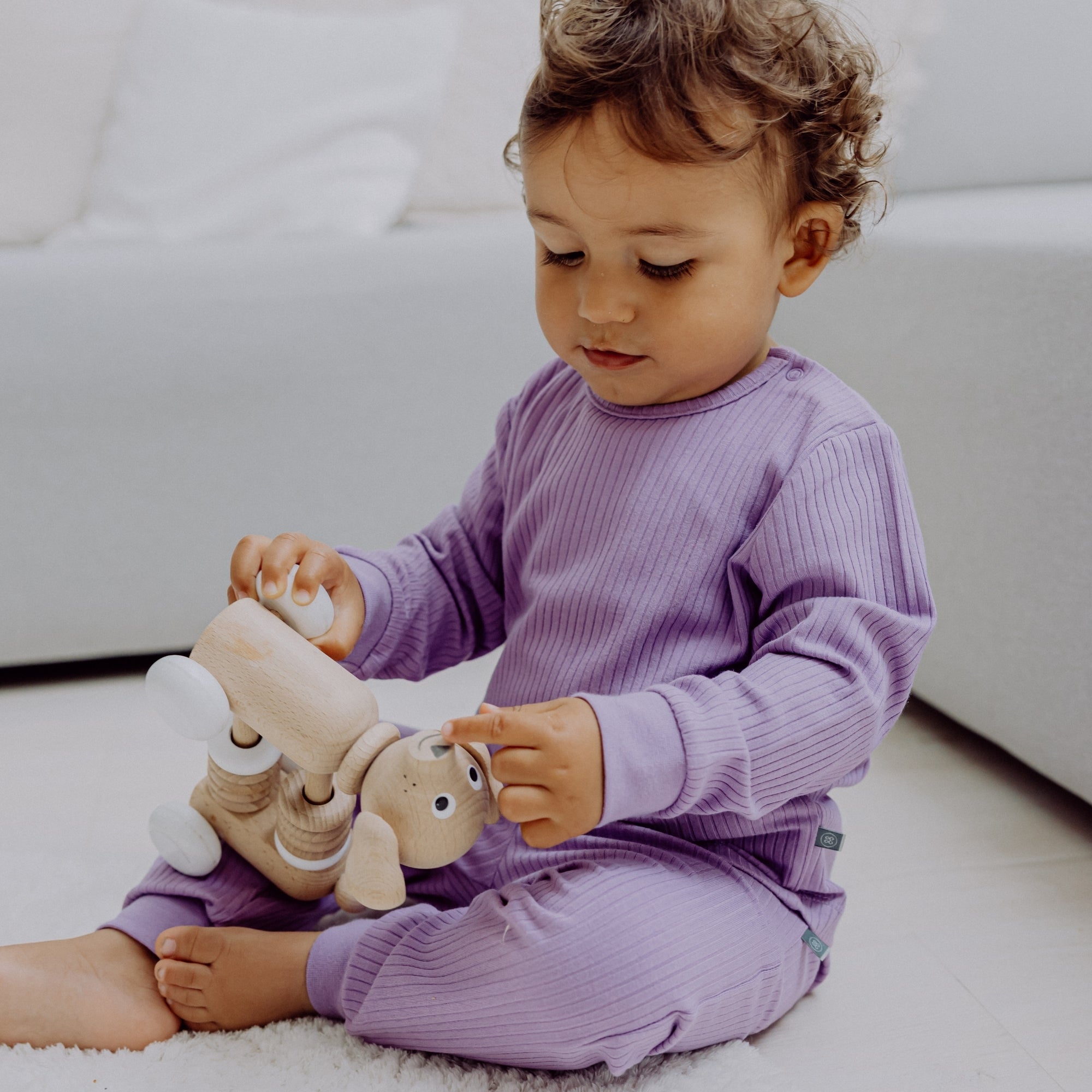 Pyjama lang 2-delig | Essential Lavendel